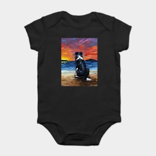 Beach Days - Border Collie Baby Bodysuit